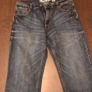 Wrangler retro slim boot blue jeans